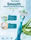 Gillette Venus Smooth Hair Removal Razor for Women with Aloe Vera, 1 Pc