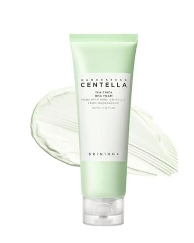 SKIN1004 Madagascar Centella Tea-Trica BHA Foam Cleanser (125ml) _ Exfoliating Face Wash