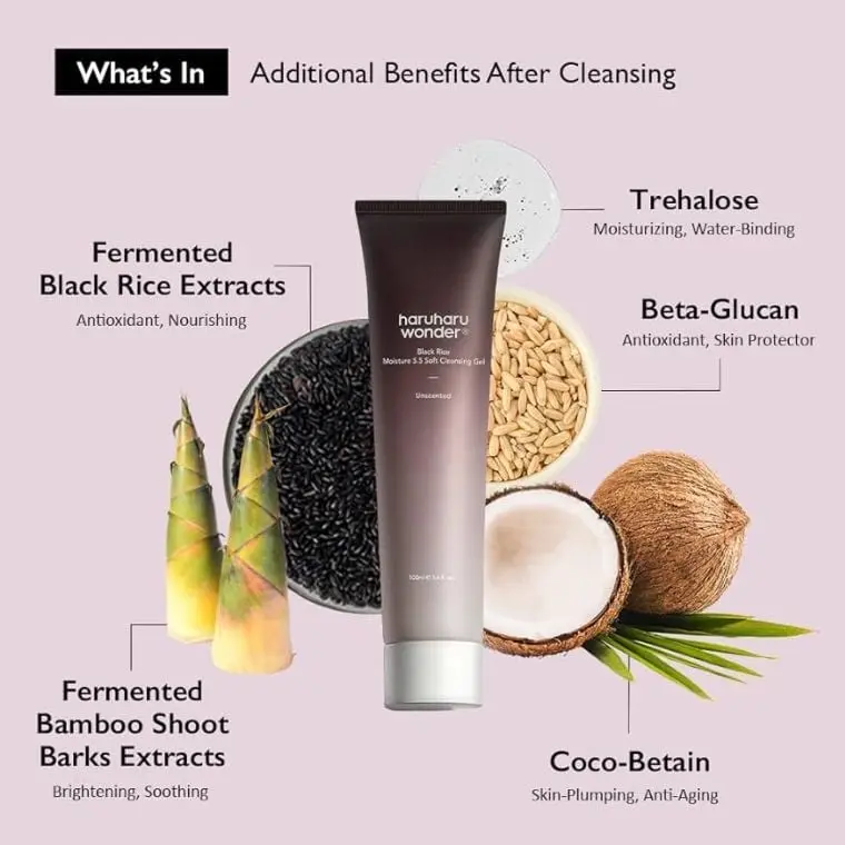 Haruharu Wonder Black Rice Moisture 5.5 Soft Cleansing Gel 100 ml